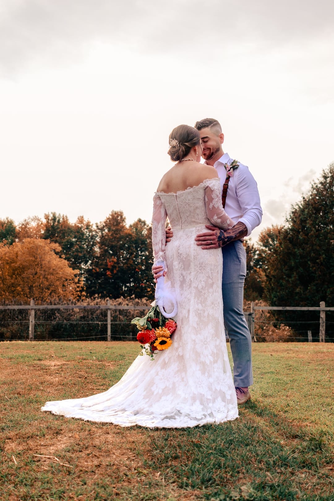 Cass Fall Wedding — Couple Portrait